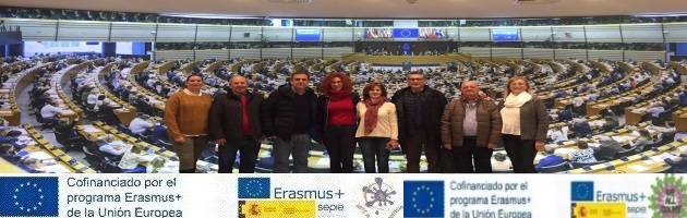 Visita de los Proyectos Erasmus + ‘We All Count’ y ‘Arte por la Convivencia’ al Parlamento Europeo en Bruselas